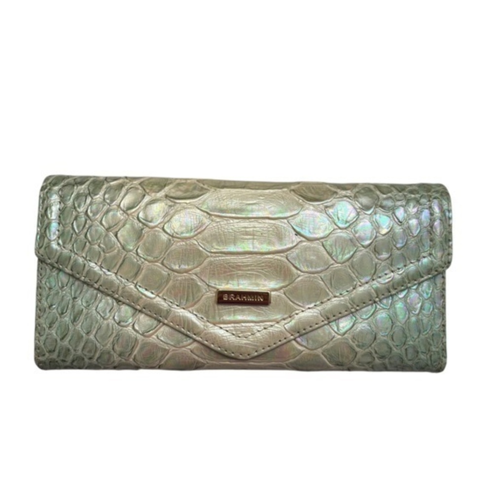 Brahmin Veronica iridescent envelope wallet RARE